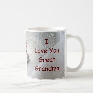 Taza De Café Gran navidad de la abuela - te amo pingüino
