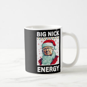 Taza De Café Gran Nick Energy Presidente Trump Santa Claus Cris
