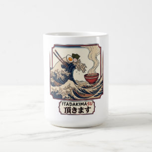 Taza De Café Gran Ola de Ramen Arte de Comida Japonesa