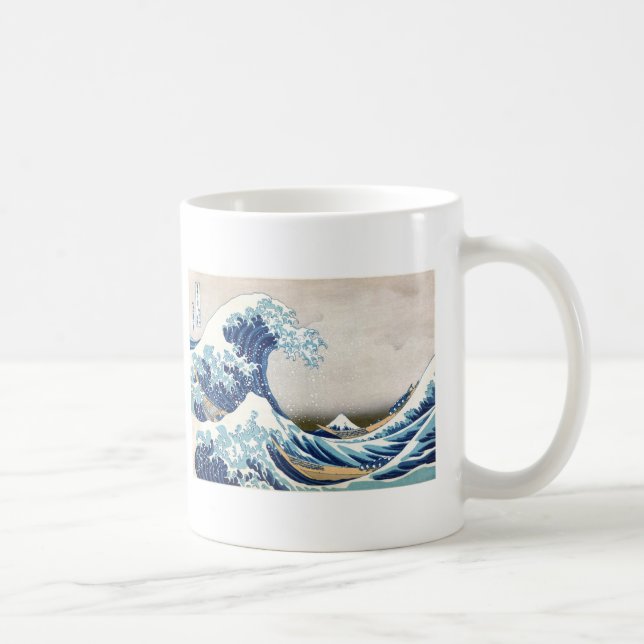 Taza De Café Gran ola del Bella Artes Kanagawa Hokusai (Derecha)