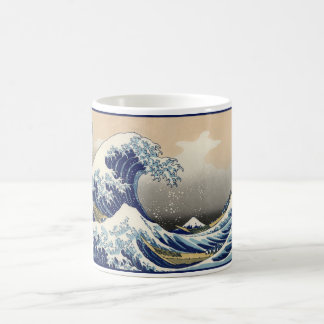 Taza De Café Gran ola frente al mar de Kanagawa y Monte Fuji Ja