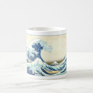 Taza De Café Gran onda de Katsushika de Kanagawa