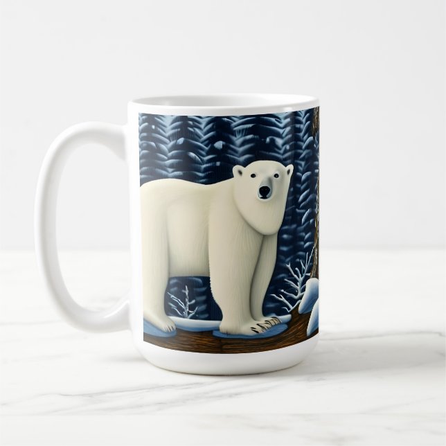 Taza De Café Gran Oso Blanco Del Norte (Izquierda)