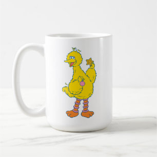 Taza De Café Gran Pájaro sosteniendo adornos de Navidad