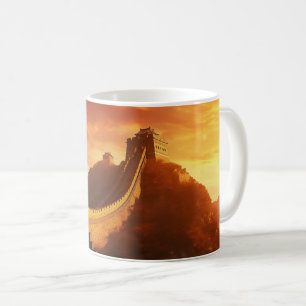 Taza De Café Gran Pared del Sol de China - Majestuosa