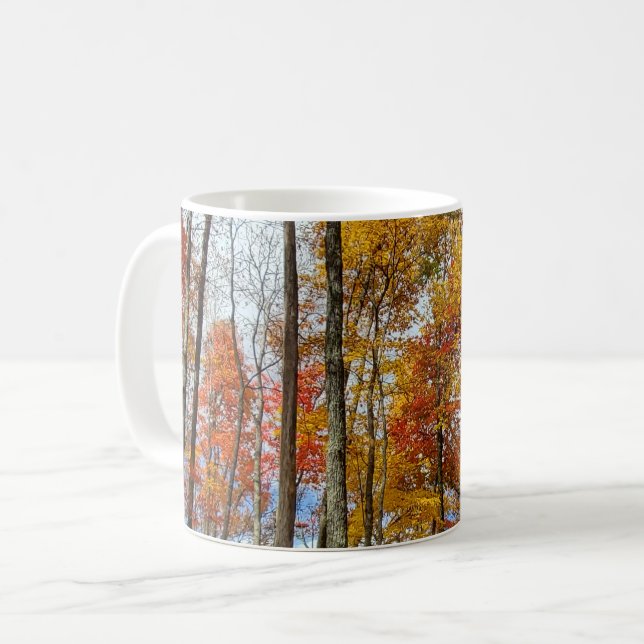 Taza De Café Gran Parque Nacional de Montañas Ahumadas Foliage (Anverso izquierdo)