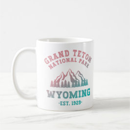 Taza De Café Gran Parque Nacional Teton Gradiente Wyoming USA