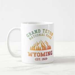 Taza De Café Gran Parque Nacional Teton Gradiente Wyoming USA