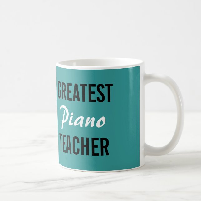 Taza De Café Gran parranda de profesores de piano (Derecha)
