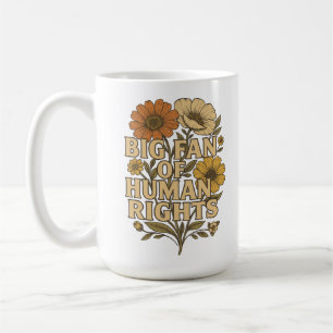 Taza De Café Gran partidario de los derechos humanos: audaz dec