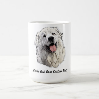 Taza De Café Gran Perro Pirineo Crea Tu Propio Texto Personaliz
