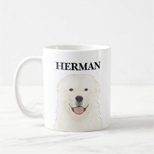 Taza De Café Gran Perro Pirineo Personalizado