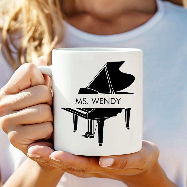 Taza De Café Gran piano personalizado (Subido por el creador)