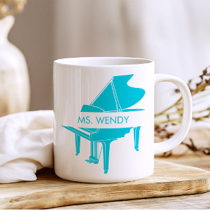 Taza De Café Gran piano personalizado
