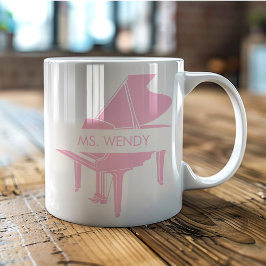 Taza De Café Gran piano personalizado