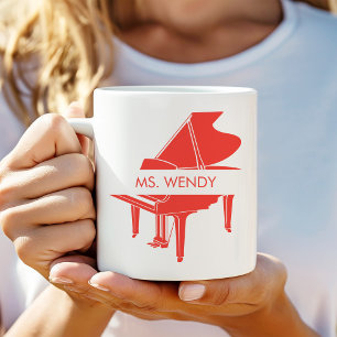 Taza De Café Gran piano personalizado