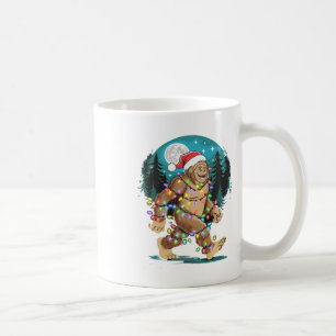 Taza De Café Gran pie de árbol de navidad Santa enciende divert