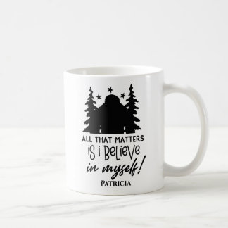 Taza De Café Gran pie que creo en mí mismo
