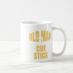 Taza De Café Gran Piscina Billiard Player Snooking Old Man Con