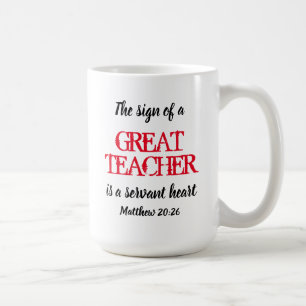 Taza De Café GRAN PROFESOR DE CORAZÓN GRACIAS A LAS Escrituras