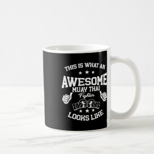 Taza De Café Gran regalo de luchador de Muay Thai Kickboxing Ar