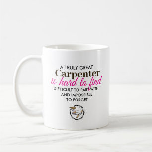 Taza De Café Gran regalo personalizado de carpintero con nombre