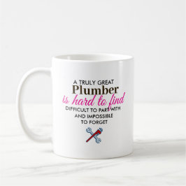 Taza De Café Gran regalo personalizado de fontanero con nombre