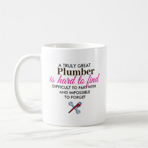 Taza De Café Gran regalo personalizado de fontanero con nombre