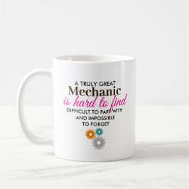 Taza De Café Gran regalo personalizado de nombre para mecánico