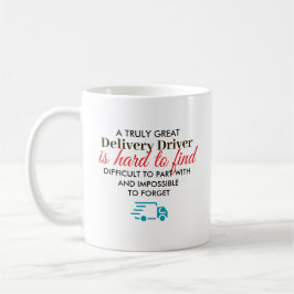 Taza De Café Gran regalo personalizado para conductor de entreg