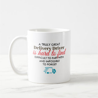 Taza De Café Gran regalo personalizado para conductor de entreg