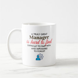 Taza De Café Gran regalo personalizado para gerente