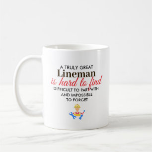 Taza De Café Gran regalo personalizado para liniero con nombre