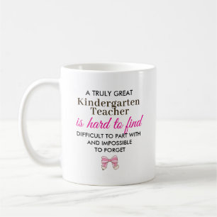 Taza De Café Gran regalo personalizado para maestra de jardín d