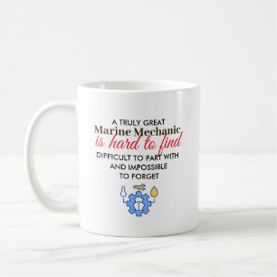 Taza De Café Gran regalo personalizado para Mecánico Marino con