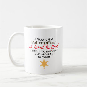 Taza De Café Gran regalo personalizado para oficial de policía