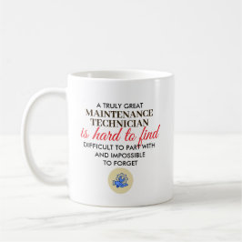 Taza De Café Gran regalo personalizado para técnico de mantenim