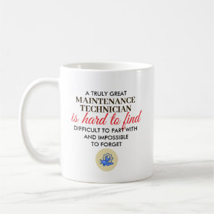 Taza De Café Gran regalo personalizado para técnico de mantenim