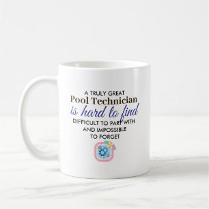 Taza De Café Gran regalo personalizado para técnico de piscinas