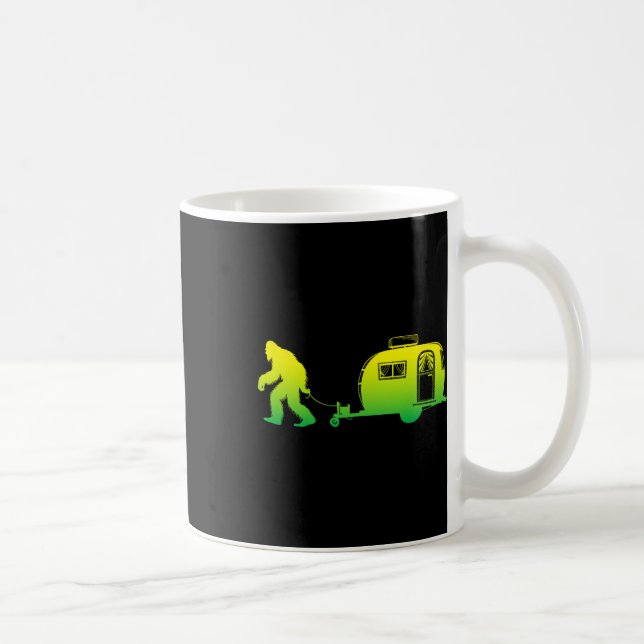 Taza De Café Gran Rv Motorhome Camping Sasquatch Campervan G (Derecha)