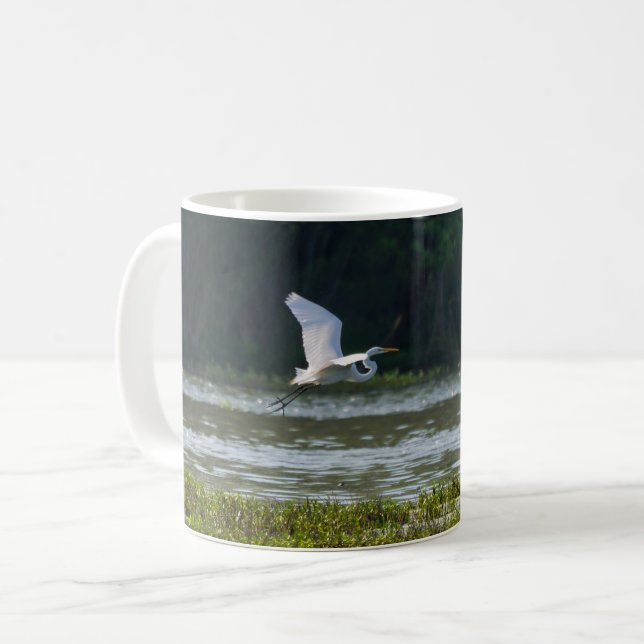 Taza De Café Gran tazón blanco para café volador (Anverso izquierdo)