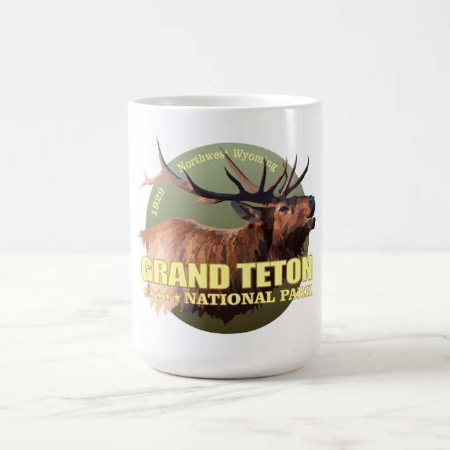 Taza De Café Gran Tetón (Alce) WT (Centro)