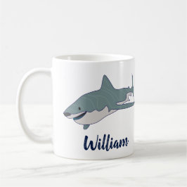 Taza De Café Gran tiburón blanco personalizado