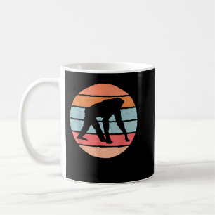Taza De Café Gran traje de mono de diseño de chimpancé retro