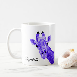 Taza De Café Graña jirafa pop arte café personalizado