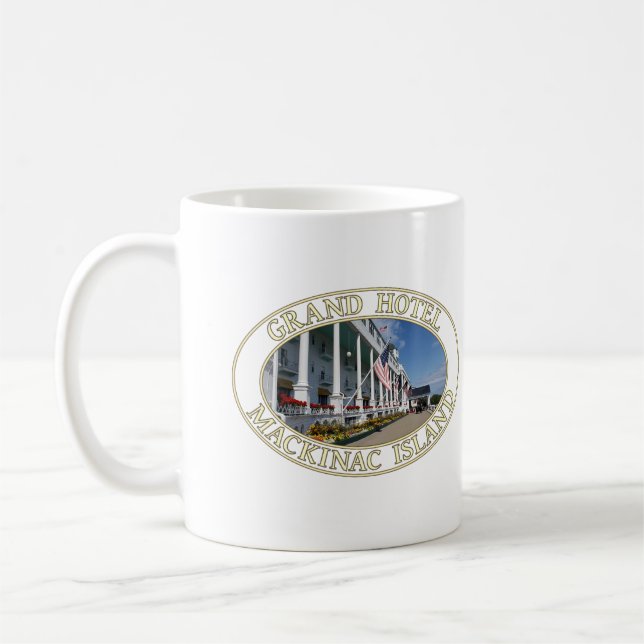 Taza De Café Grand Hotel en la isla de Mackinac, Michigan (Izquierda)