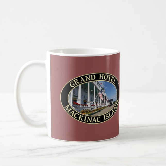 Taza De Café Grand Hotel en la isla de Mackinac, Michigan (Izquierda)