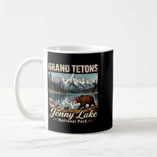 Taza De Café Grand Tetons Arqueados Parque Nacional Jenny Lake