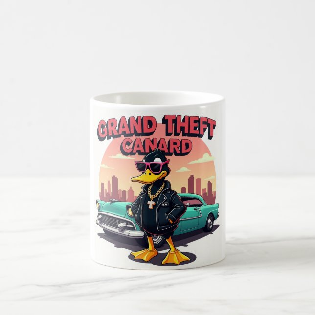 Taza De Café Grand Theft Canard – Le canard rebelle du gaming (Centro)