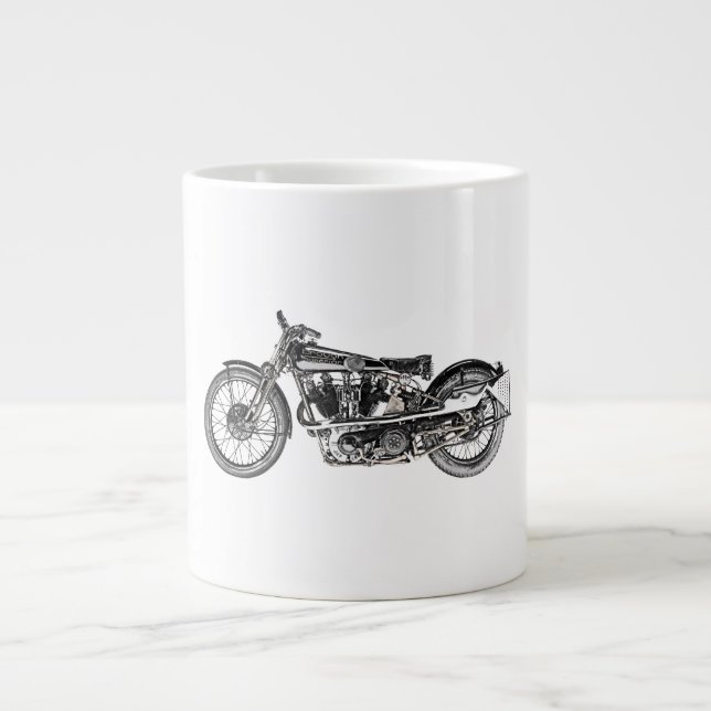 Taza De Café Grande 1929 Brough Superior Motorcycle (Frente)